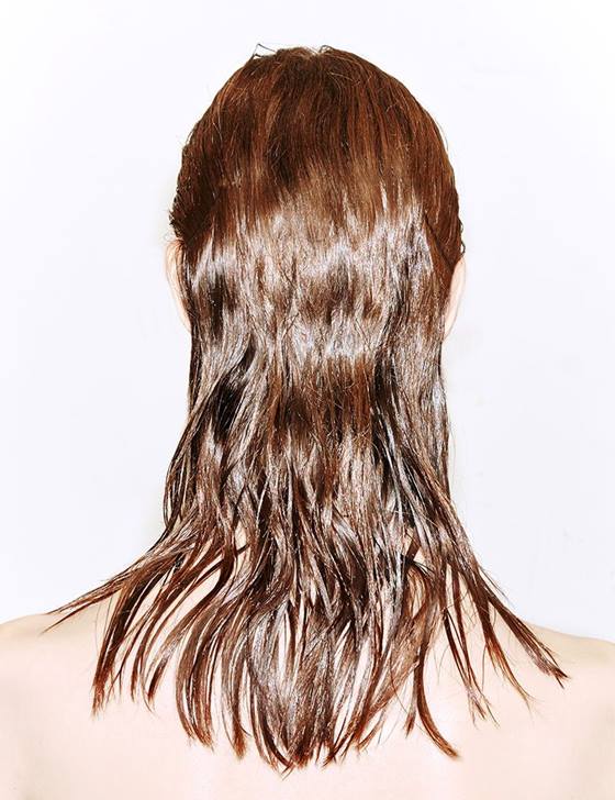 cabello largo castaño