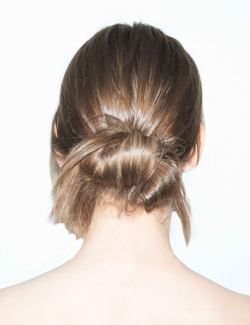 hair knot low bun image