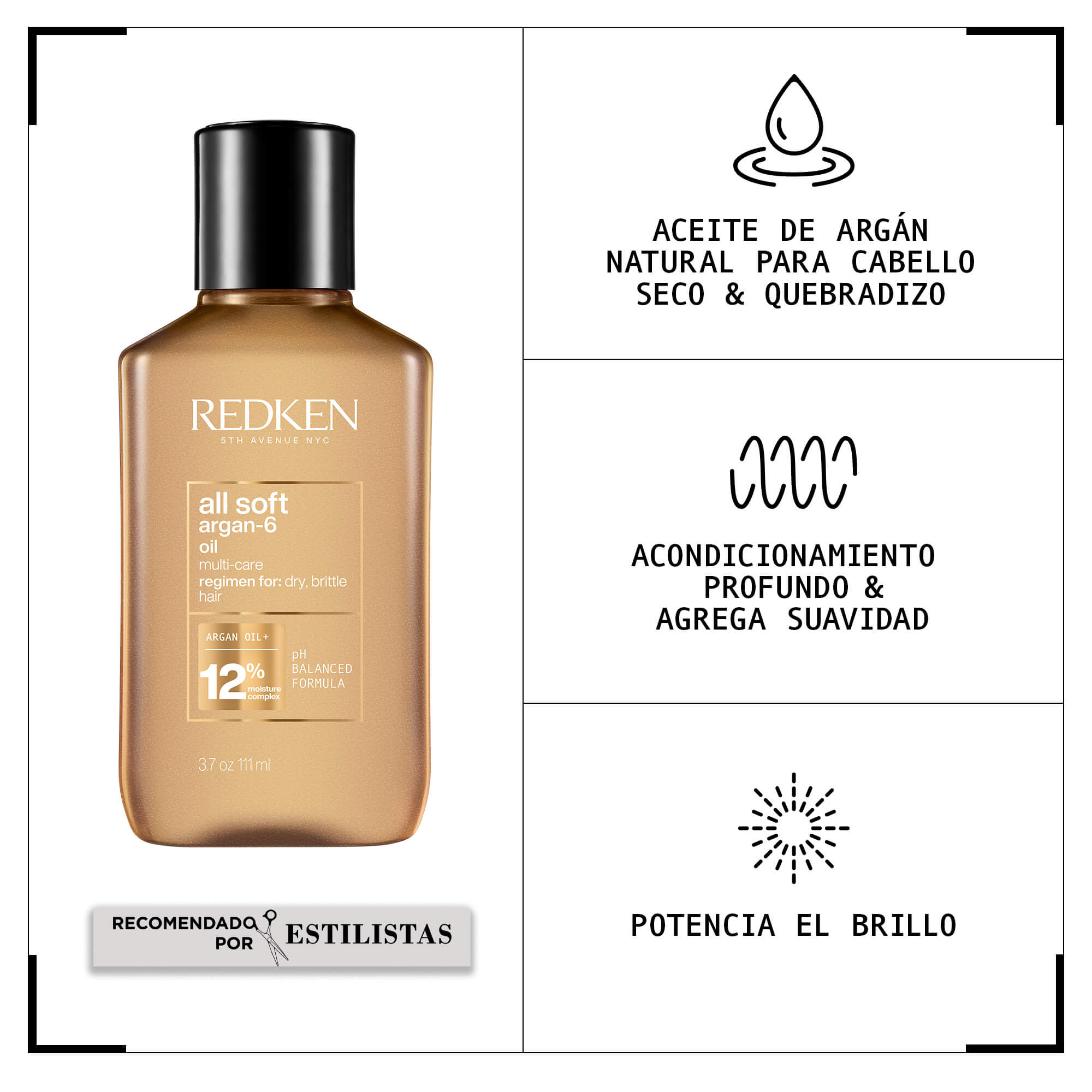 ALL SOFT ACEITE DE ARGÁN 111ML ByRedken